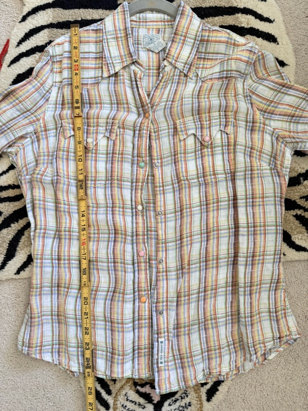 Lucky Brand Women's short sleeve shirt Size Large - Picture 5 of 6